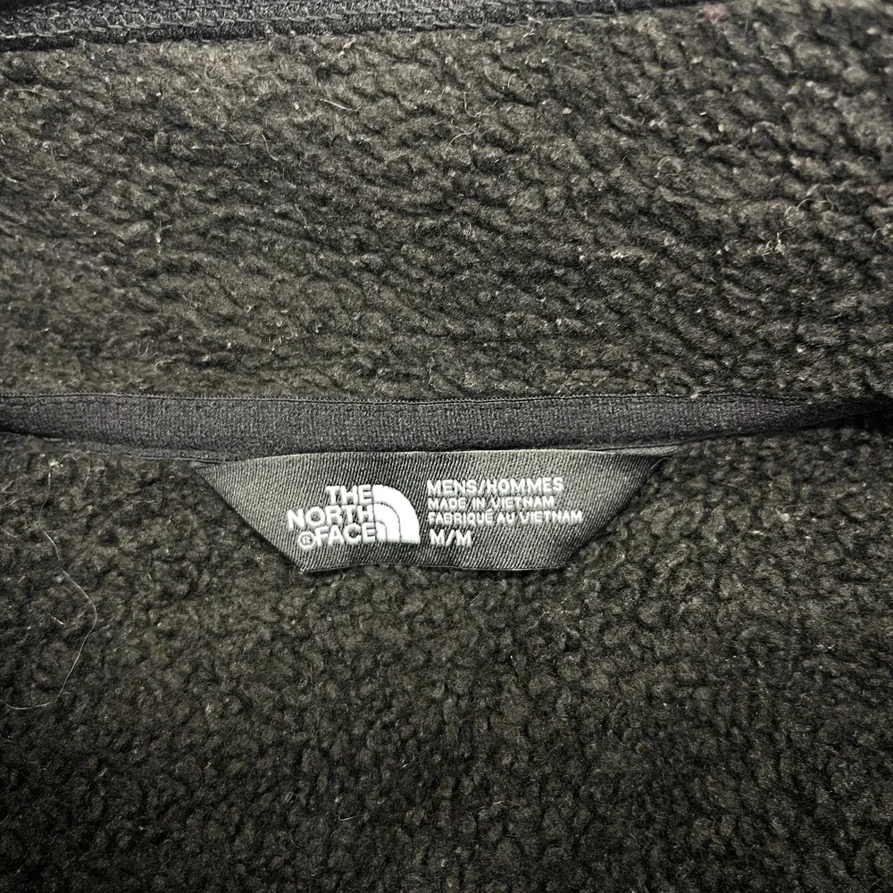 The North Face Jacket Mens‎ M Black Fleece Lined Long Sleeve Mock Neck Full Zip
